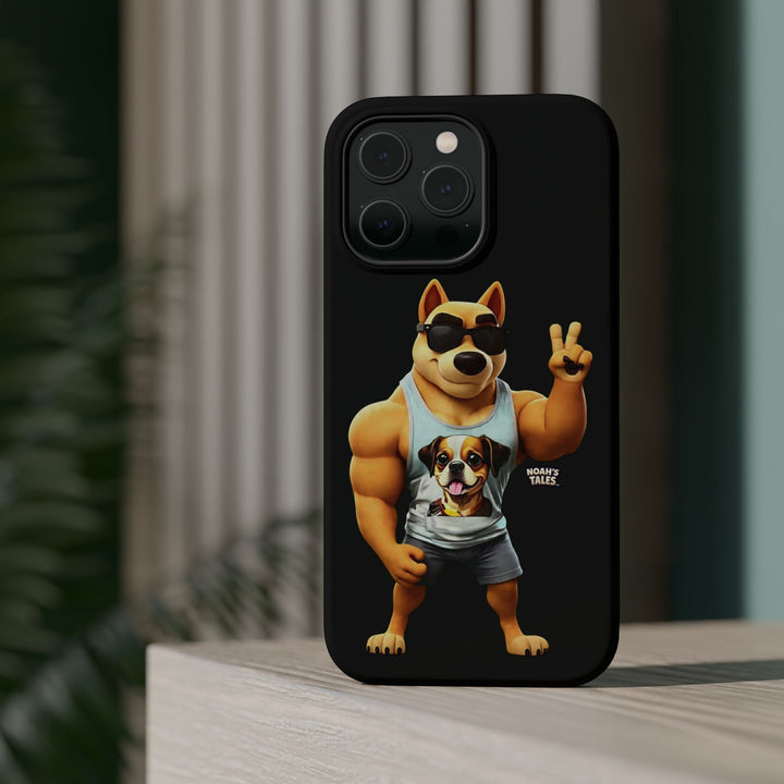 Noah’s Tales™ Ranger Magnet Phone Case Pet Lover Phone Cover Funny Phone Case Unique Gift for Dog Owners Quirky Dog Design