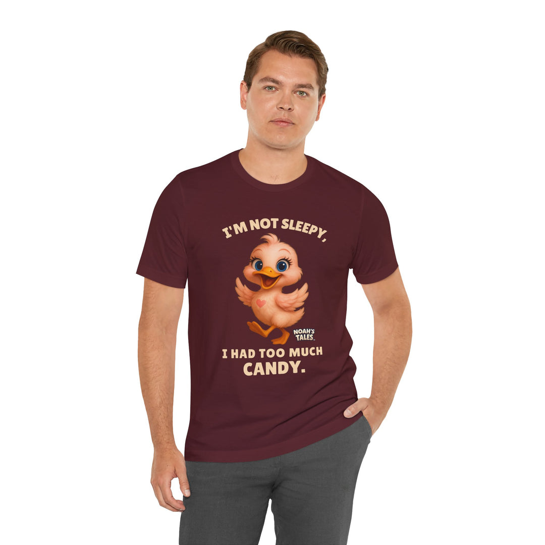 Noah’s Tales™  I'm Not Sleepy, I Had Too Much Candy Men's Bella T-Shirt