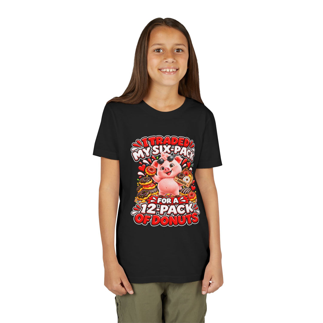 Noah’s Tales™ I Traded My Six-Pack For A 12-Pack Of Donuts | Pip Girl's Bella T-Shirt
