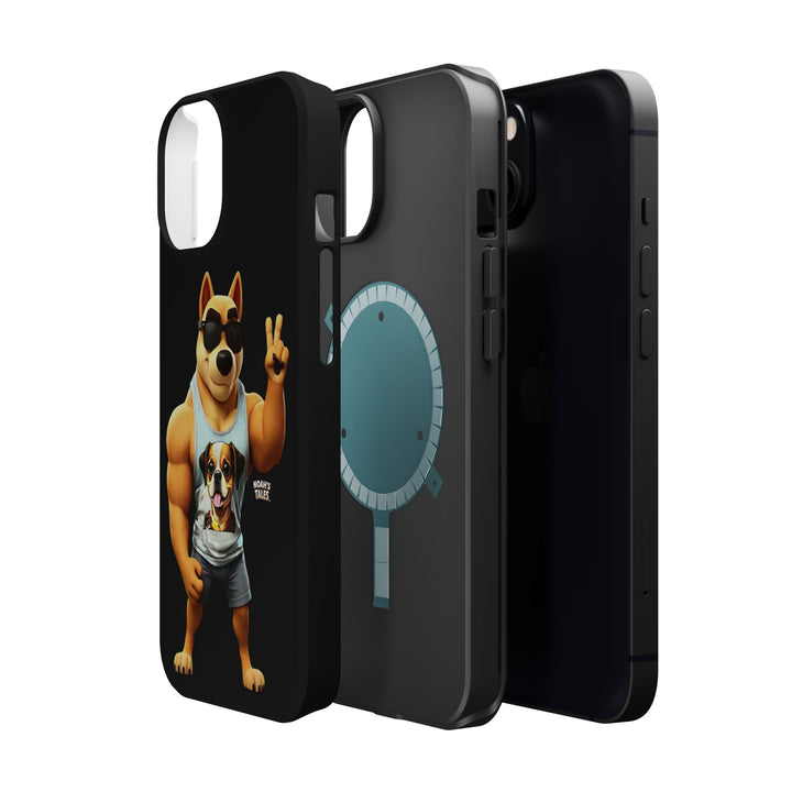 Noah’s Tales™ Ranger Magnet Phone Case Pet Lover Phone Cover Funny Phone Case Unique Gift for Dog Owners Quirky Dog Design