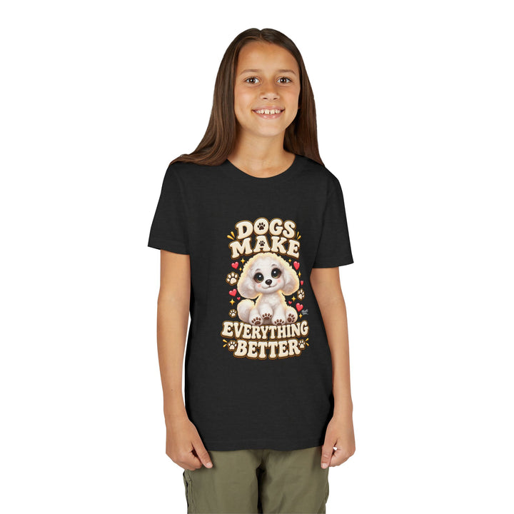 Noah’s Tales™ Dogs Make Everything Better | Coco Girl's Bella T-Shirt