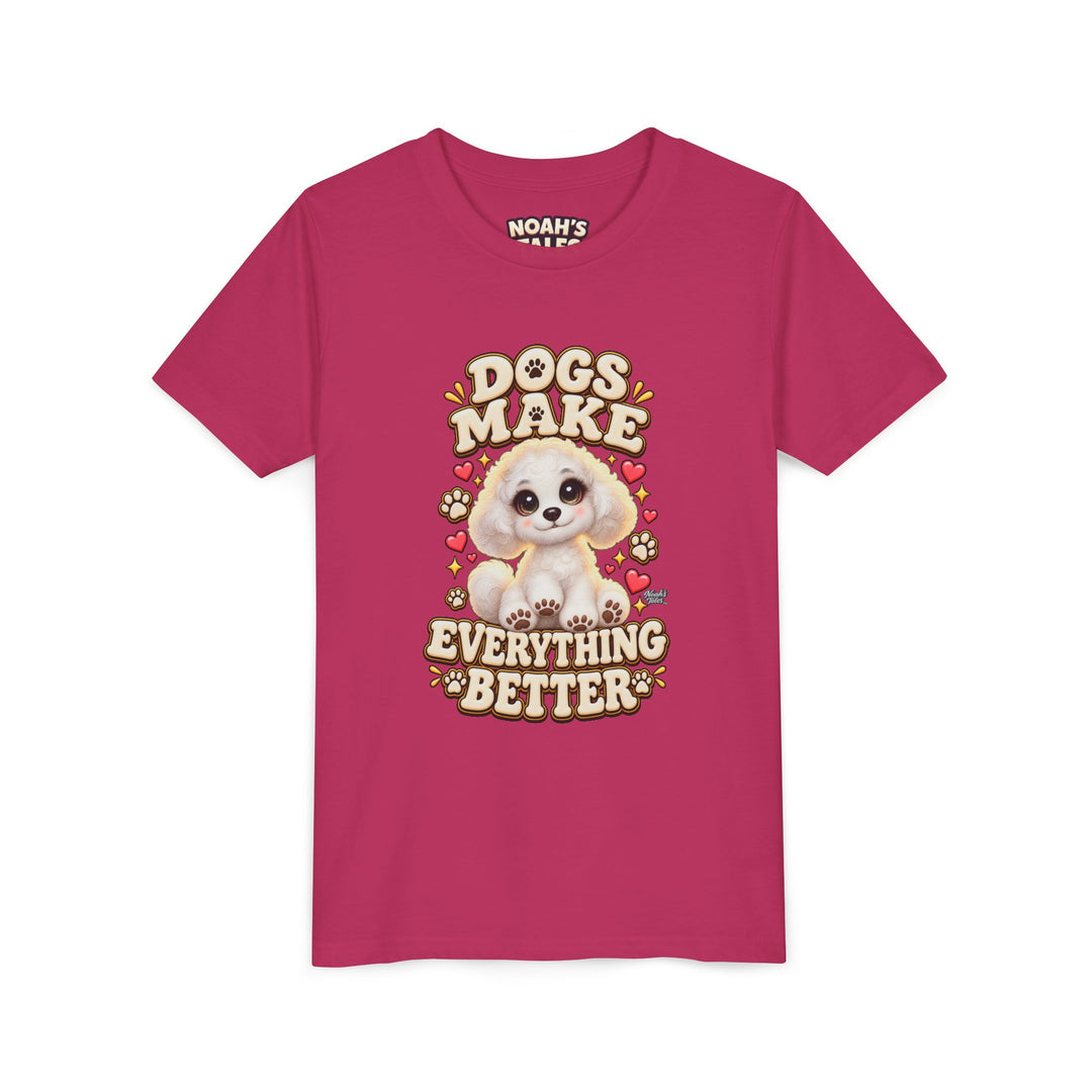 Noah’s Tales™ Dogs Make Everything Better | Coco Girl's Bella T-Shirt
