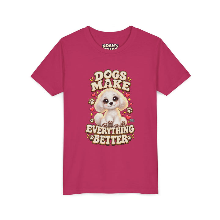 Noah’s Tales™ Dogs Make Everything Better | Coco Girl's Bella T-Shirt