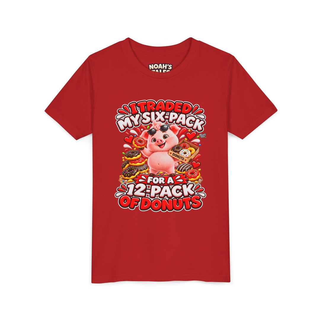 Noah’s Tales™ I Traded My Six-Pack For A 12-Pack Of Donuts | Pip Girl's Bella T-Shirt