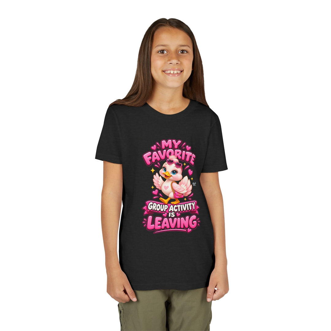 Noah’s Tales™ My Favorite Group Activity Is Leaving | Luna Girl's Bella T-Shirt
