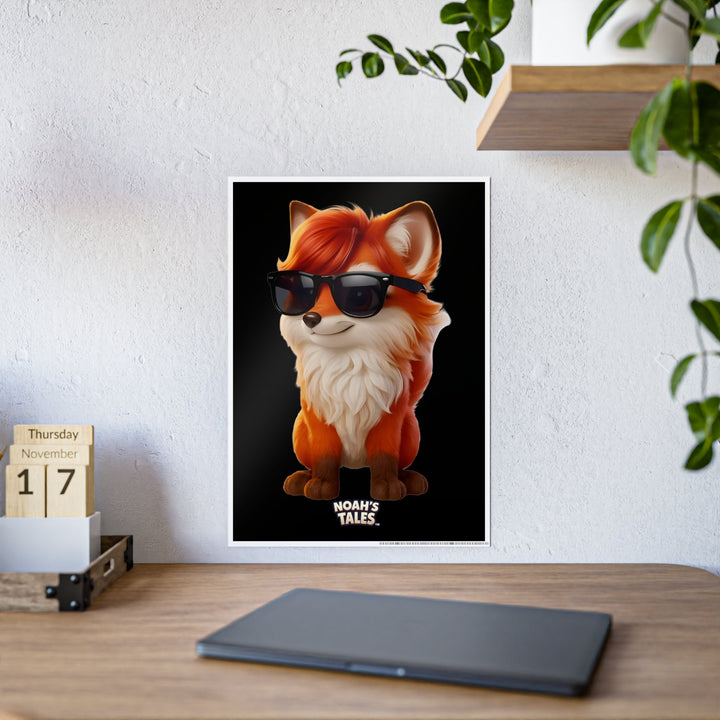 Noah’s Tales™ Ember Poster Fox Art Print Home Decor Kids Room Wall Art Gift for Animal Lovers