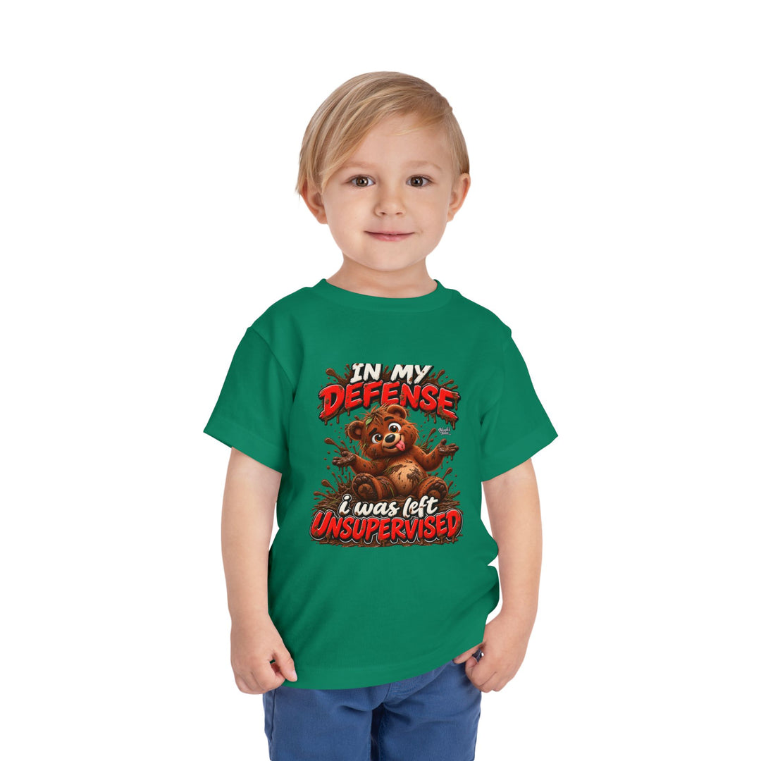 Noah’s Tales™ In My Defense I Was Left Unsupervised | Baxter Boy's T-Shirt