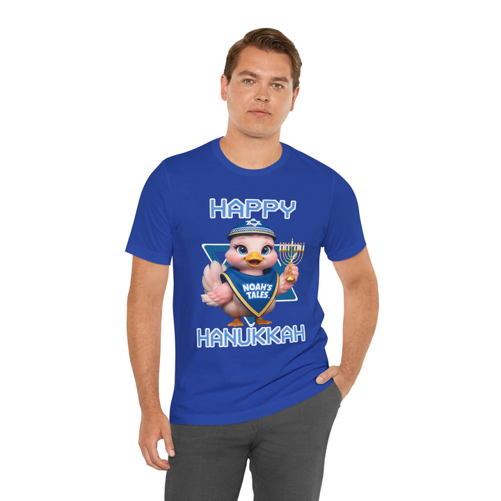 Noah’s Tales™ Happy Hanukkah Luna Men's Bella T-Shirt