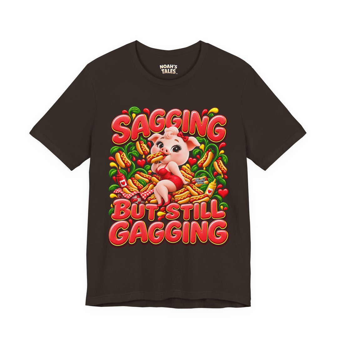 Noah’s Tales™ Sagging But Still Gagging | Pip Girlfriend Women's Bella T-Shirt