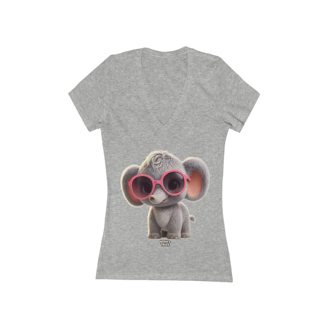 Noah’s Tales™ Cool Ellie Belle Women's V-Neck Bella T-Shirt