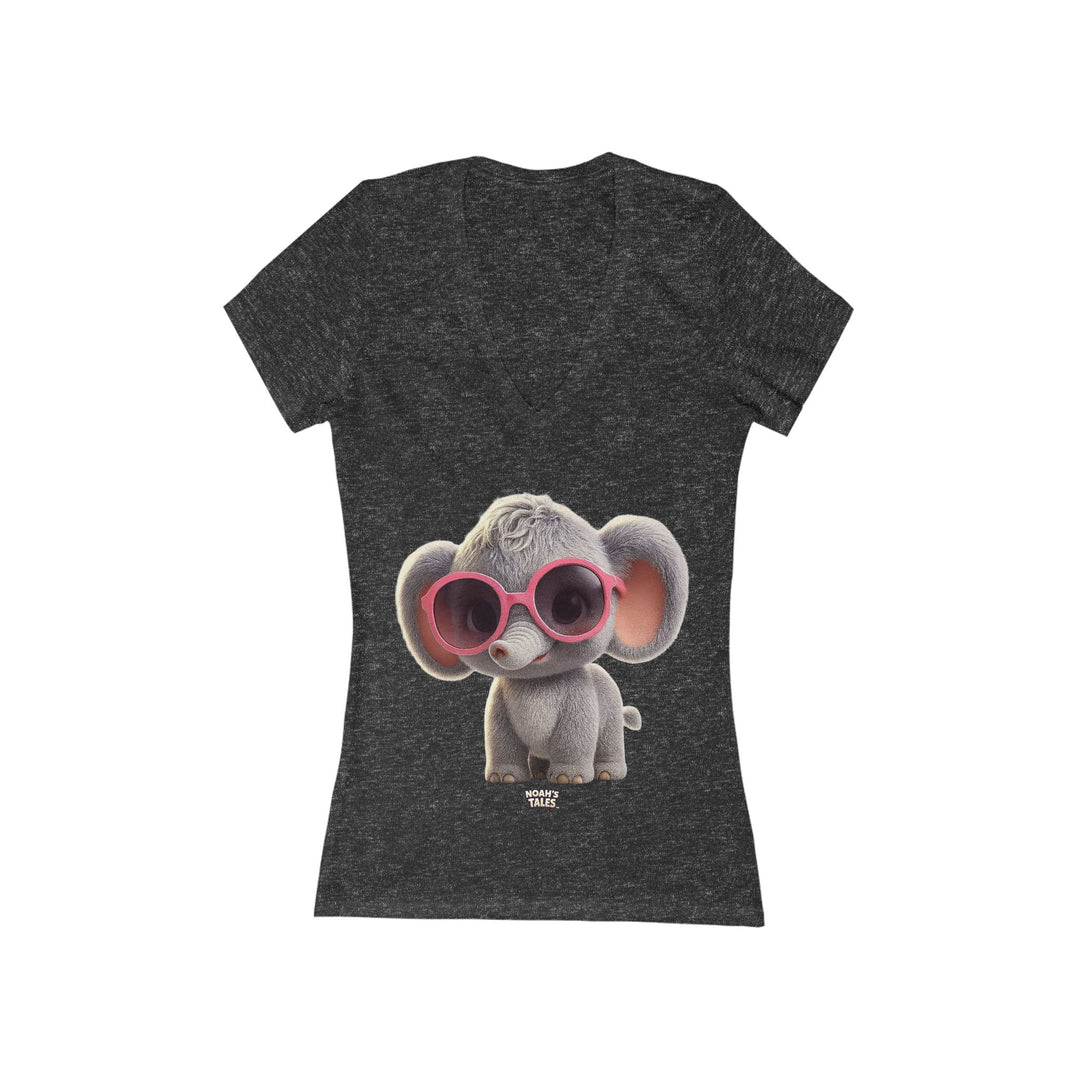 Noah’s Tales™ Cool Ellie Belle Women's V-Neck Bella T-Shirt