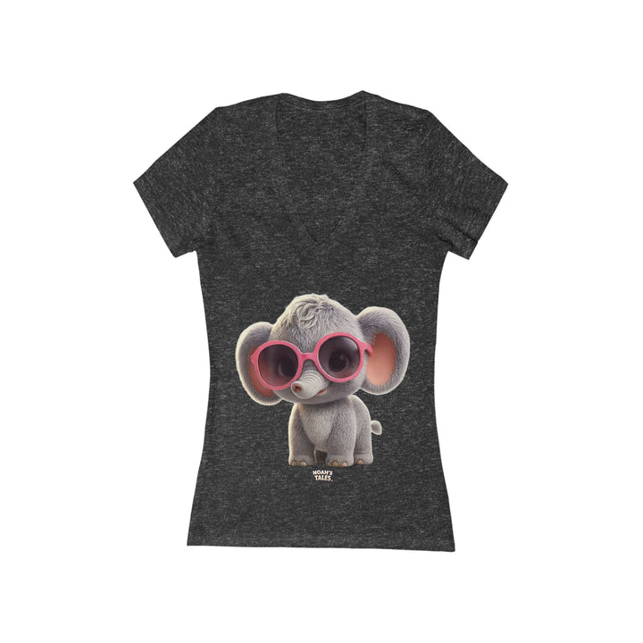 Noah’s Tales™ Cool Ellie Belle Women's V-Neck Bella T-Shirt