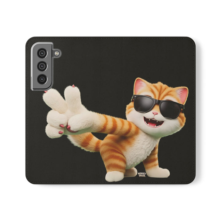 Noah’s Tales™ Tommy Flip Case Cartoon Phone Cover Pet Lover Gift Trendy Smartphone Wallet Animal Print Case