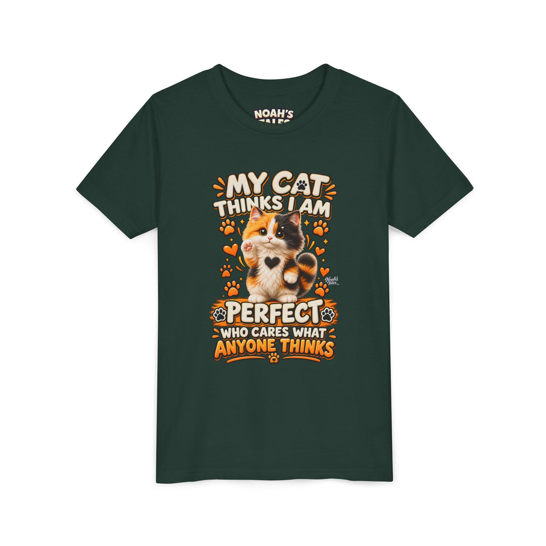 Noah’s Tales™ My Cat Thinks I Am Perfect | Tommy Girl's Bella T-Shirt
