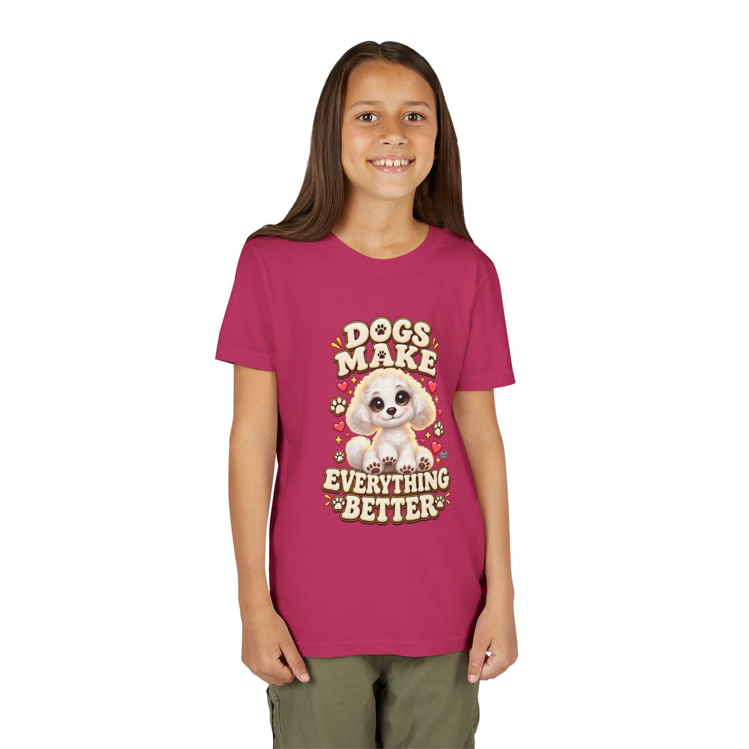 Noah’s Tales™ Dogs Make Everything Better | Coco Girl's Bella T-Shirt