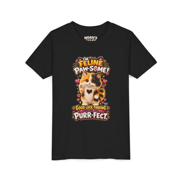 Noah’s Tales™ I’m Feline Paw-Some | Tommy Girl's Bella T-Shirt