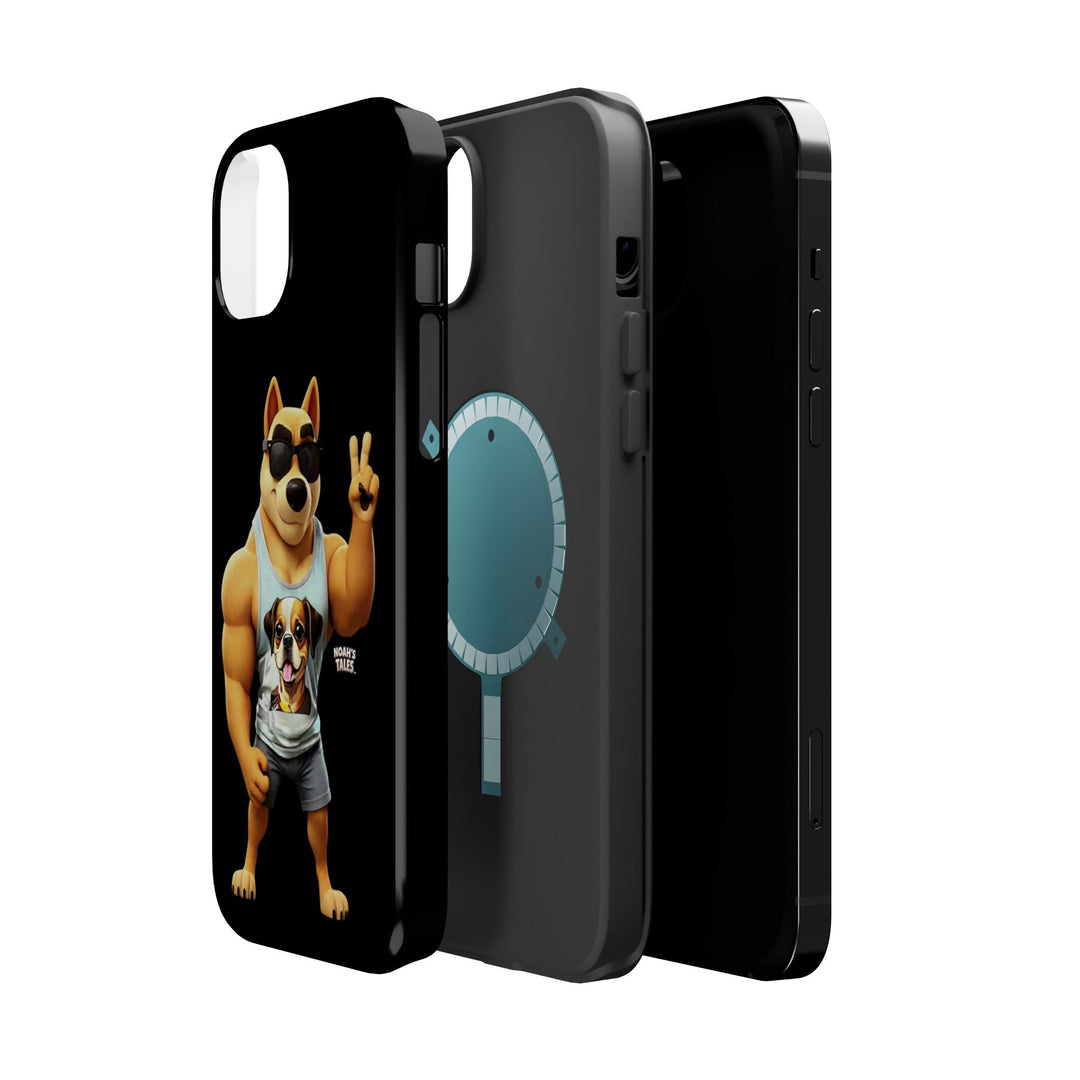 Noah’s Tales™ Ranger Magnet Phone Case Pet Lover Phone Cover Funny Phone Case Unique Gift for Dog Owners Quirky Dog Design