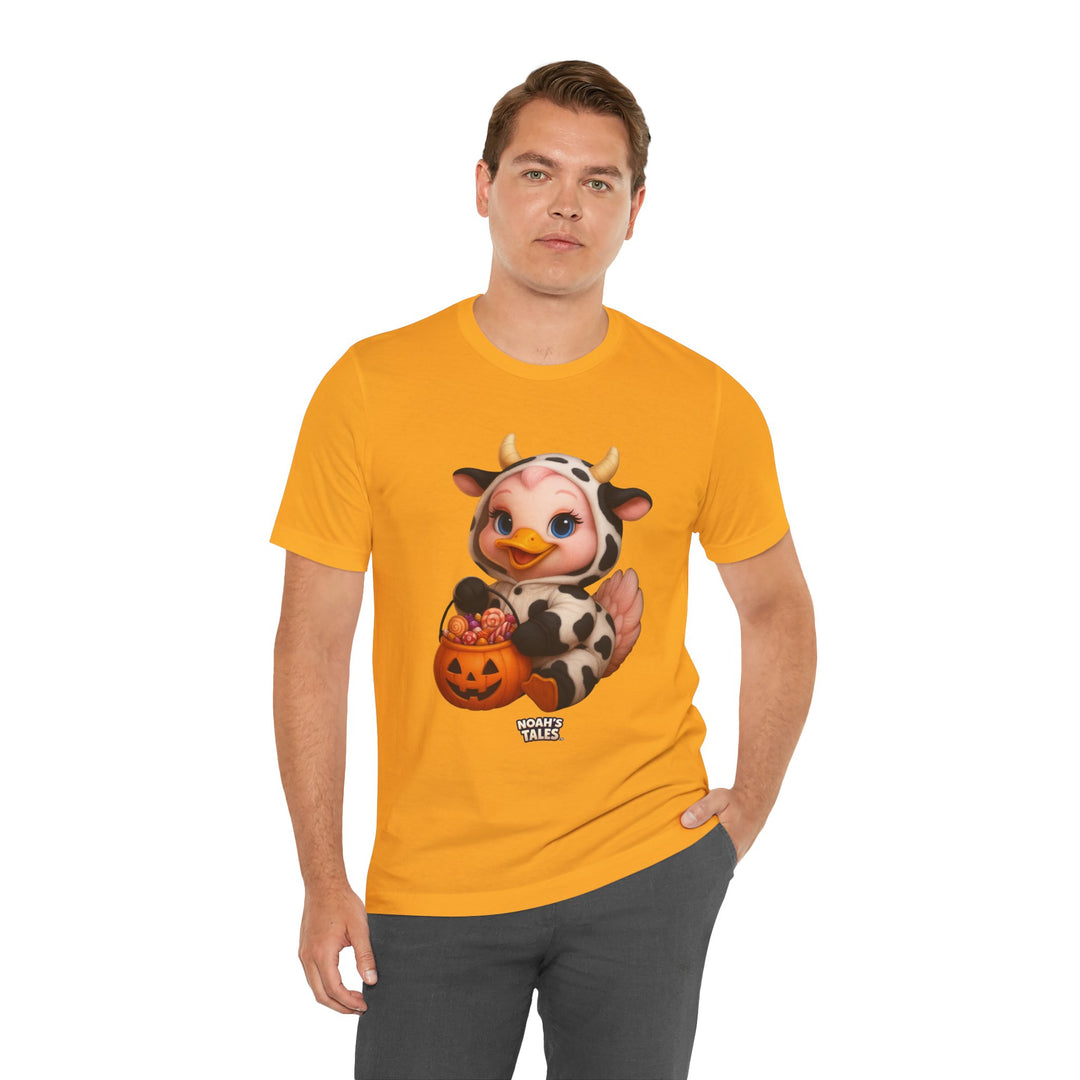 Noah’s Tales™ Cow Halloween Costume Luna Men's Bella T-Shirt