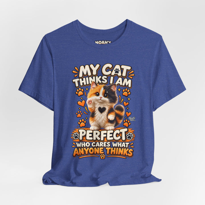 Noah’s Tales™ My Cat Thinks I Am Perfect | Tommy Men's T-Shirt
