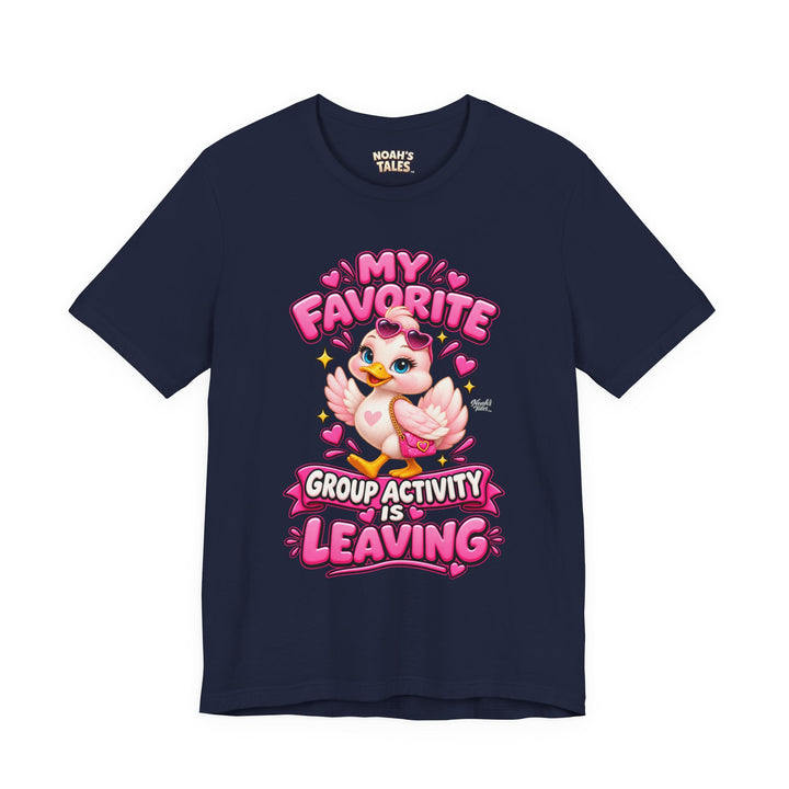 Noah’s Tales™ My Favorite Group Activity Is Leaving | Luna Women's Bella T-Shirt