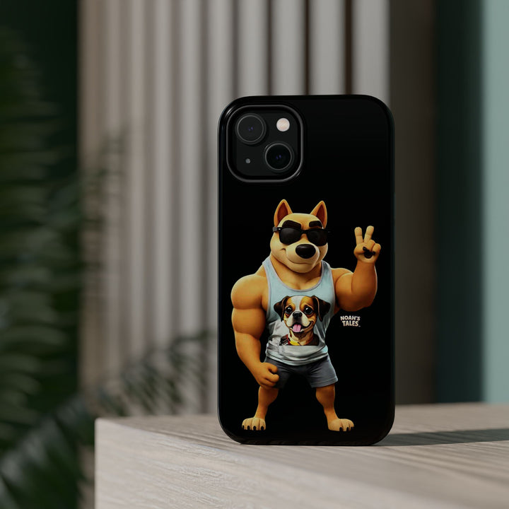 Noah’s Tales™ Ranger Magnet Phone Case Pet Lover Phone Cover Funny Phone Case Unique Gift for Dog Owners Quirky Dog Design