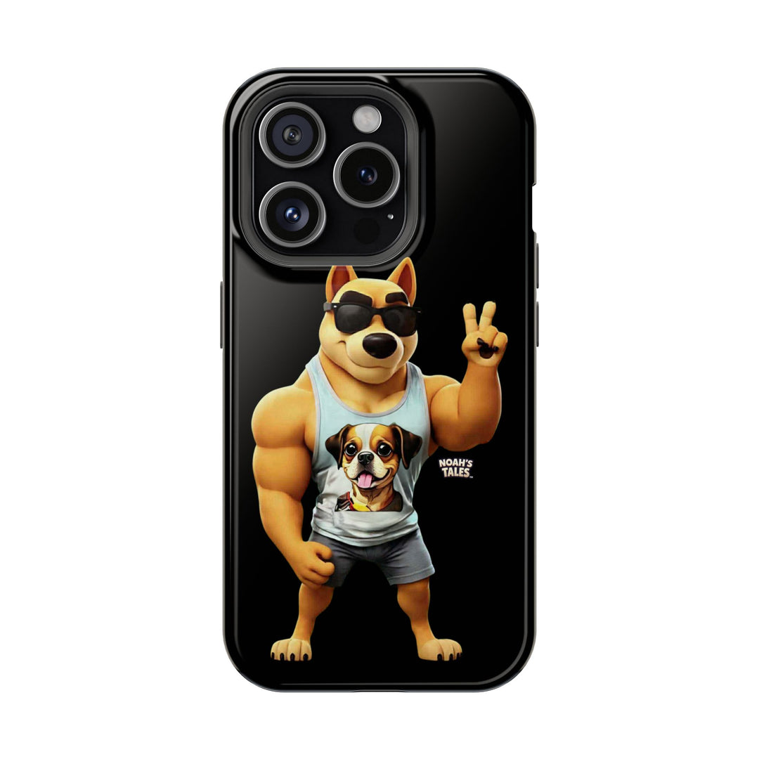 Noah’s Tales™ Ranger Magnet Phone Case Pet Lover Phone Cover Funny Phone Case Unique Gift for Dog Owners Quirky Dog Design
