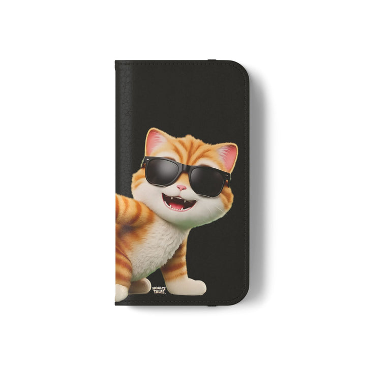 Noah’s Tales™ Tommy Flip Case Cartoon Phone Cover Pet Lover Gift Trendy Smartphone Wallet Animal Print Case