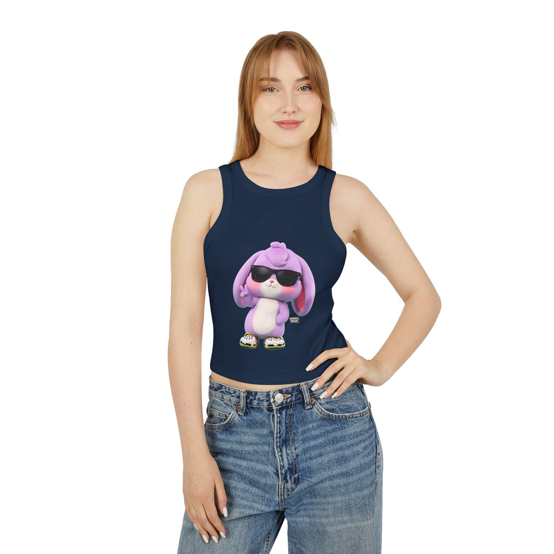 Noah’s Tales™ Trendy Graphic Tank Top for Women Cute Casual Wear Summer Outfit Gift for Her Cute Animal Illustration