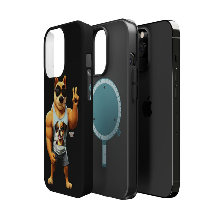 Noah’s Tales™ Ranger Magnet Phone Case Pet Lover Phone Cover Funny Phone Case Unique Gift for Dog Owners Quirky Dog Design