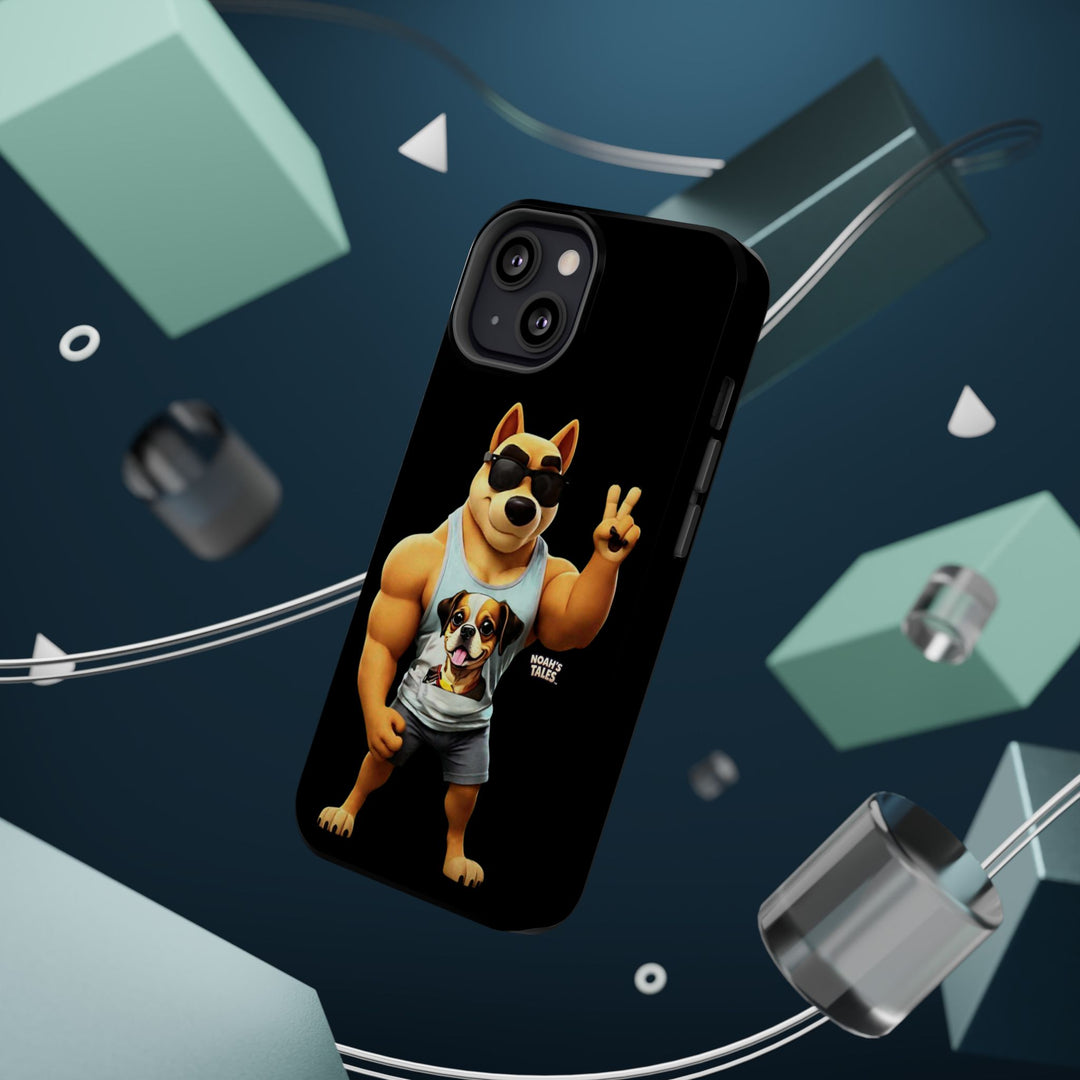 Noah’s Tales™ Ranger Magnet Phone Case Pet Lover Phone Cover Funny Phone Case Unique Gift for Dog Owners Quirky Dog Design