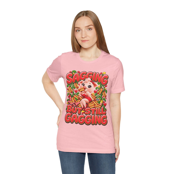 Noah’s Tales™ Sagging But Still Gagging | Pip Girlfriend Women's Bella T-Shirt