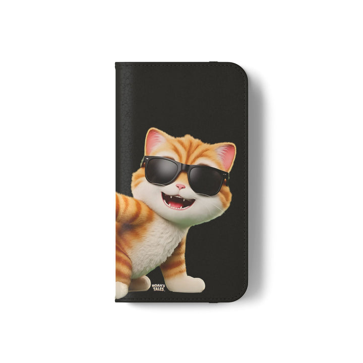 Noah’s Tales™ Tommy Flip Case Cartoon Phone Cover Pet Lover Gift Trendy Smartphone Wallet Animal Print Case