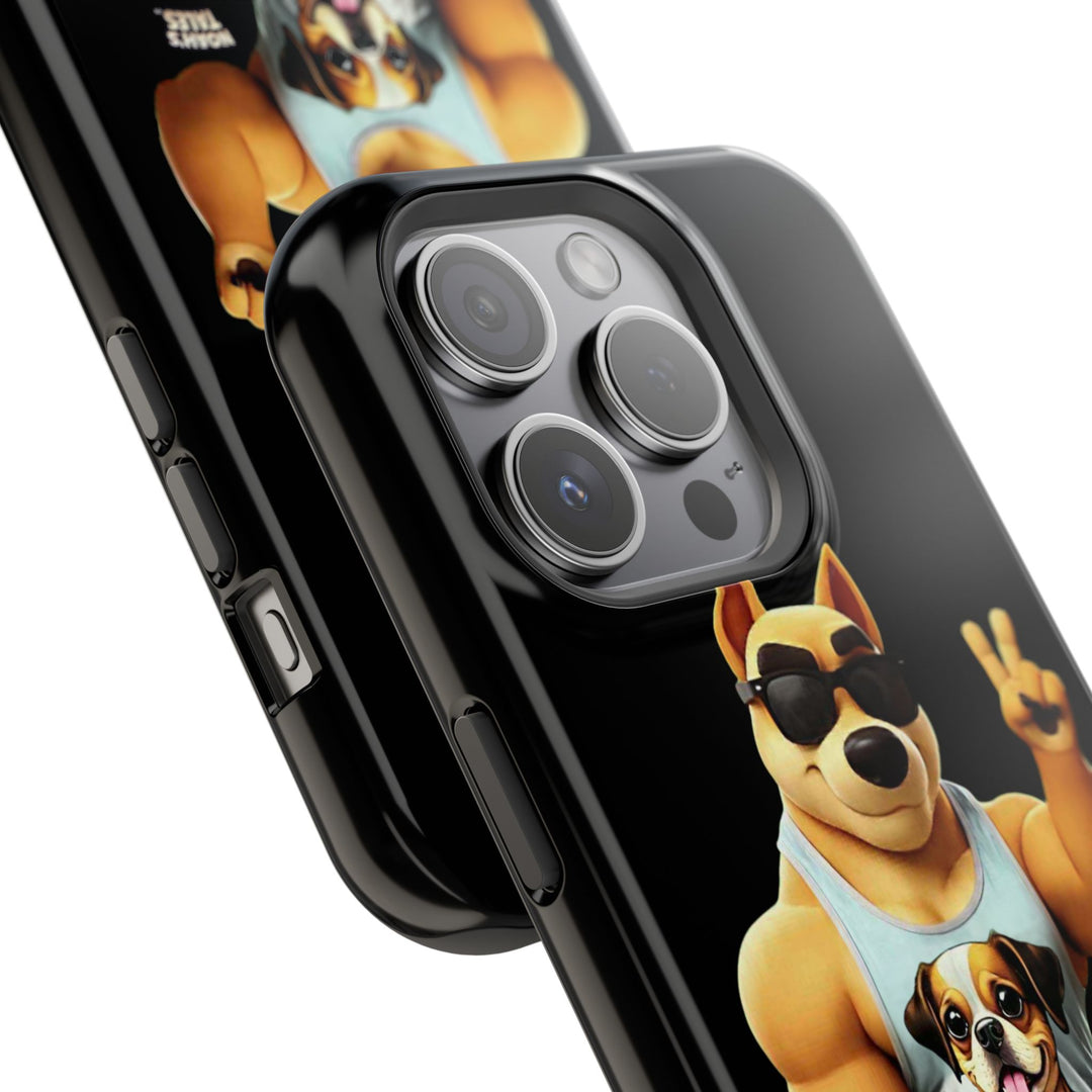 Noah’s Tales™ Ranger Magnet Phone Case Pet Lover Phone Cover Funny Phone Case Unique Gift for Dog Owners Quirky Dog Design