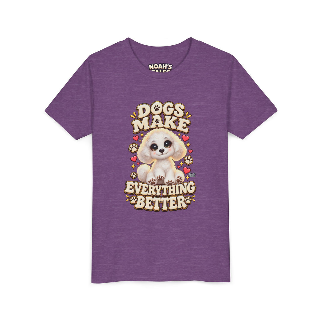 Noah’s Tales™ Dogs Make Everything Better | Coco Girl's Bella T-Shirt