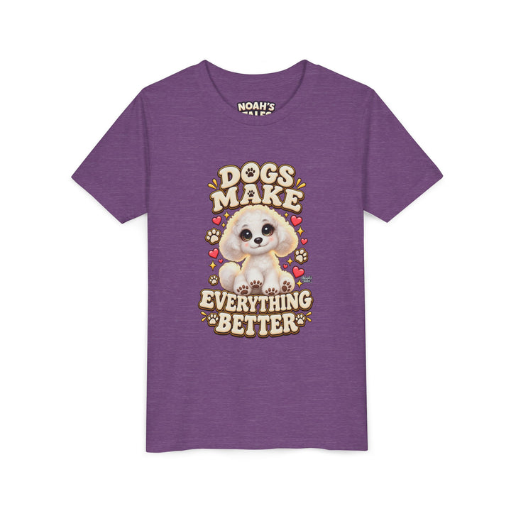 Noah’s Tales™ Dogs Make Everything Better | Coco Girl's Bella T-Shirt