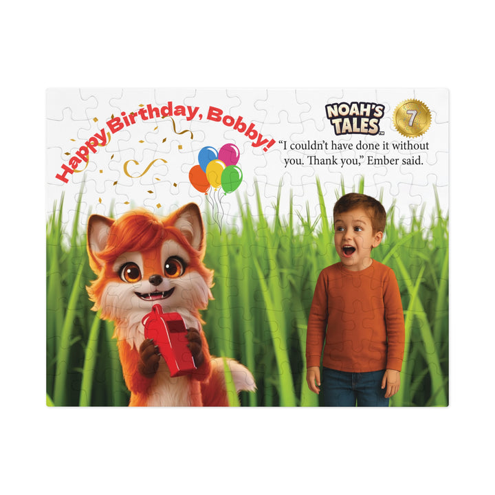 Noah’s Tales™ Personalized Birthday Jigsaw Puzzle with Tin