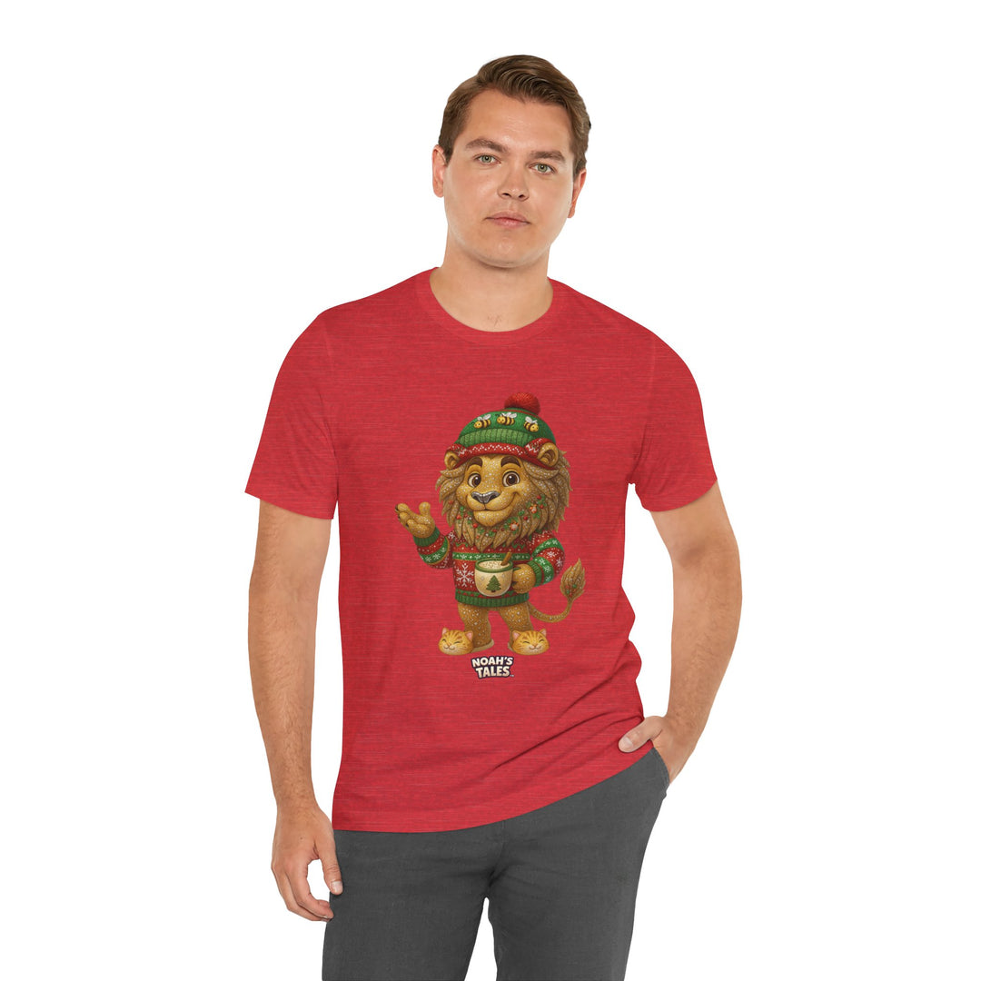 Noah’s Tales™ Christmas Leo Men's Bella T-Shirt