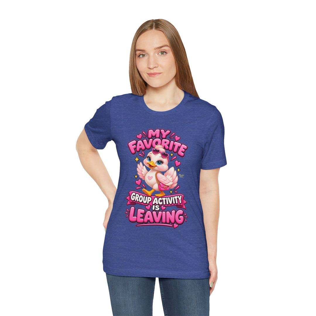 Noah’s Tales™ My Favorite Group Activity Is Leaving | Luna Women's Bella T-Shirt
