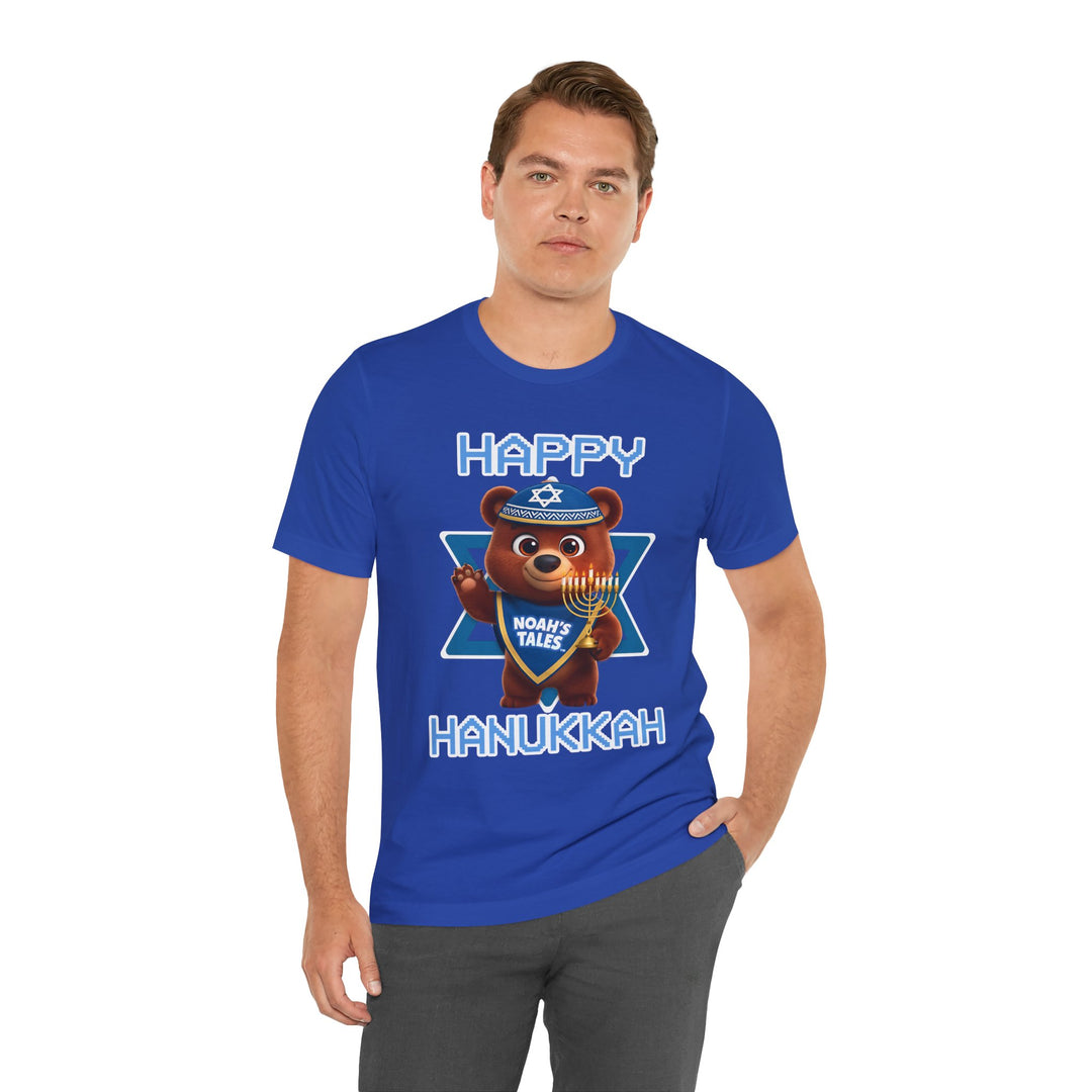 Noah’s Tales™ Happy Hanukkah Baxter Men's Bella T-Shirt