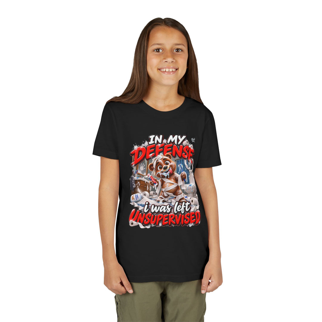Noah’s Tales™ In My Defense I Was Left Unsupervised | Baxter Girl's Bella T-Shirt