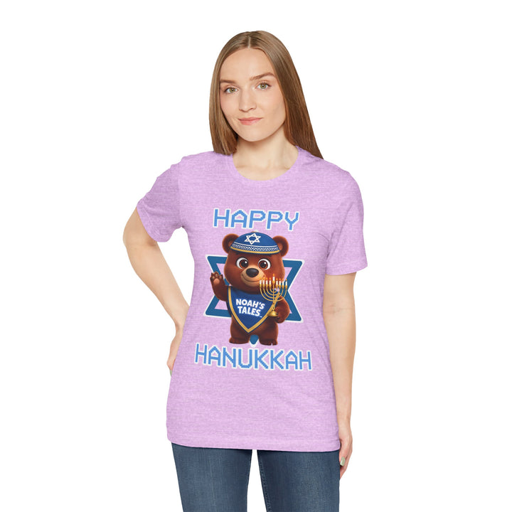 Noah’s Tales™ Happy Hanukkah Bear Women's T-Shirt