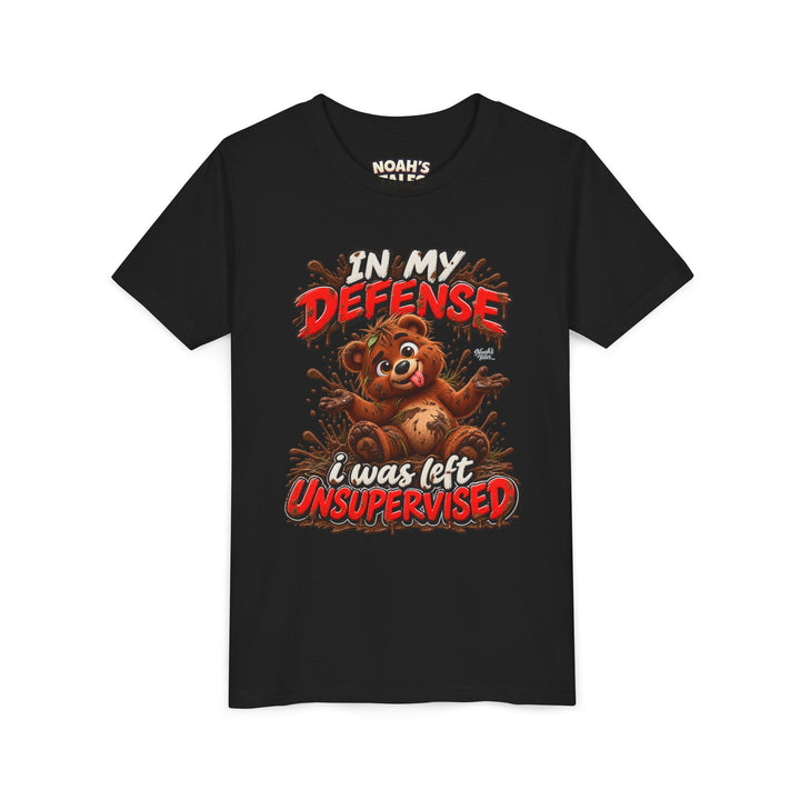 Noah’s Tales™ In My Defense I Was Left Unsupervised | Baxter Girl's Bella T-Shirt