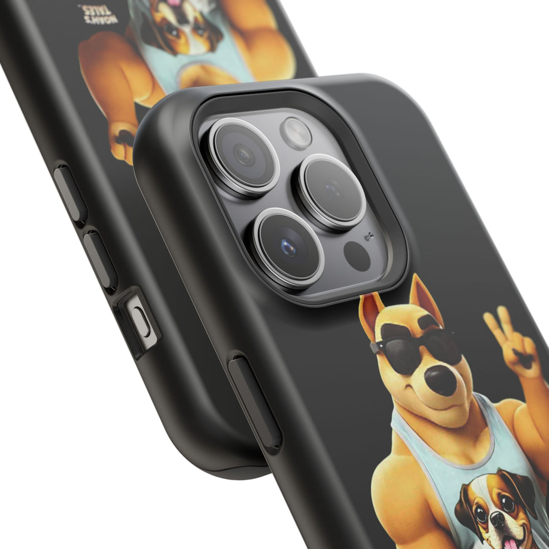 Noah’s Tales™ Ranger Magnet Phone Case Pet Lover Phone Cover Funny Phone Case Unique Gift for Dog Owners Quirky Dog Design