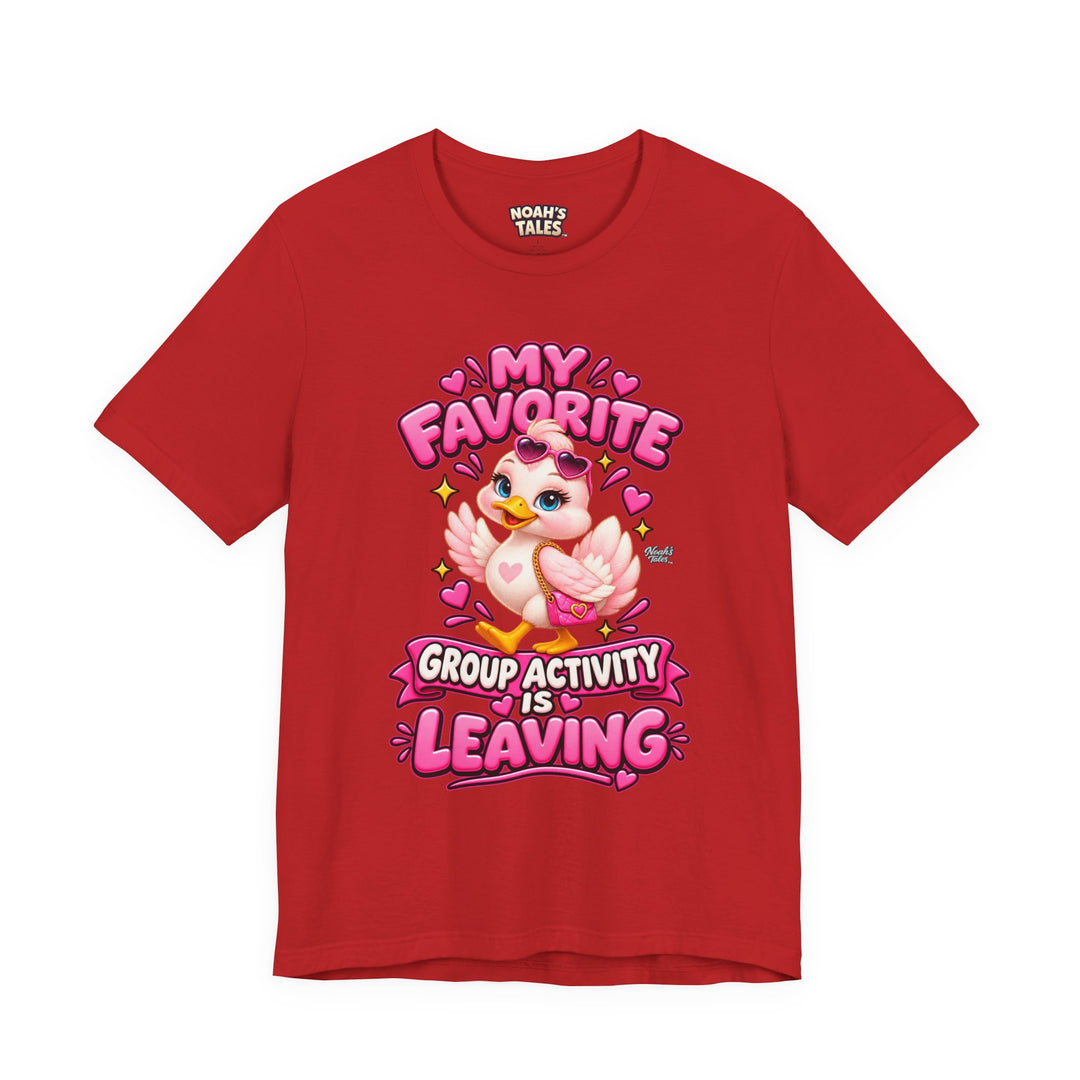 Noah’s Tales™ My Favorite Group Activity Is Leaving | Luna Women's Bella T-Shirt