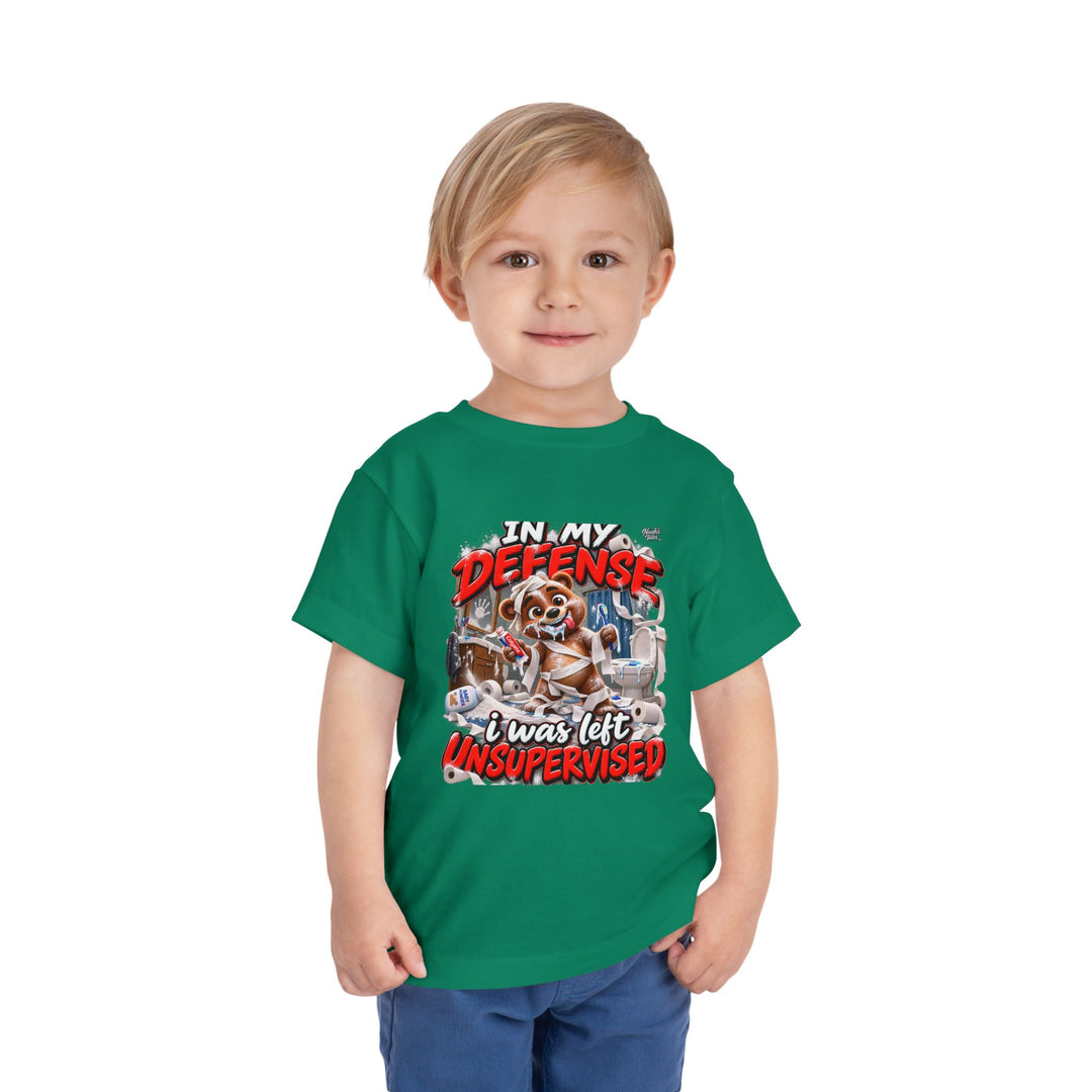 Noah’s Tales™ In My Defense I Was Left Unsupervised | Baxter Boy's T-Shirt