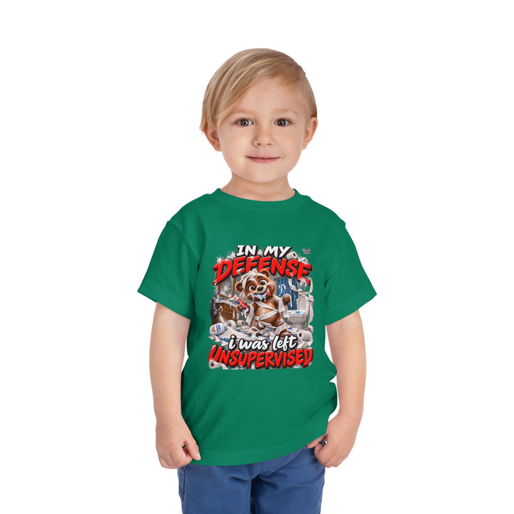 Noah’s Tales™ In My Defense I Was Left Unsupervised | Baxter Boy's T-Shirt