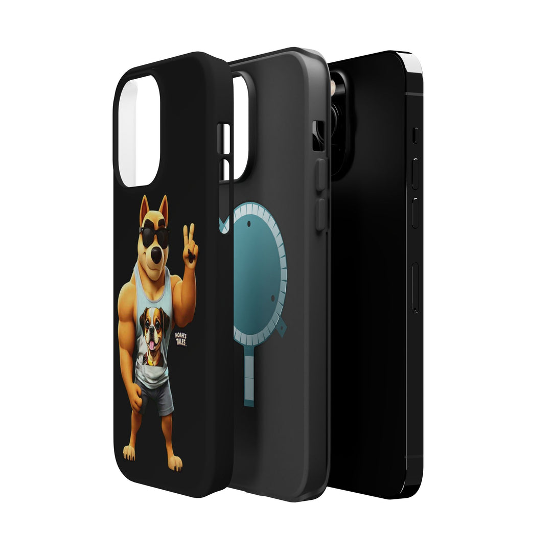 Noah’s Tales™ Ranger Magnet Phone Case Pet Lover Phone Cover Funny Phone Case Unique Gift for Dog Owners Quirky Dog Design