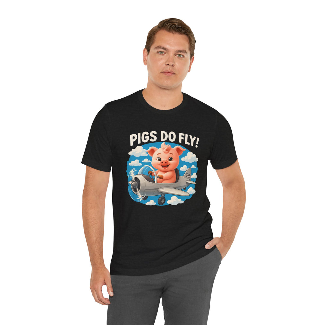 Noah’s Tales™ Pigs Do Fly Men Bella T-Shirt