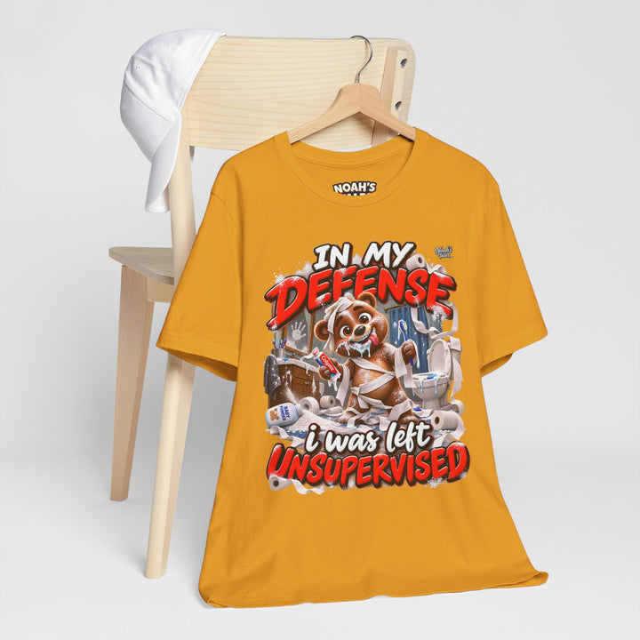 Noah’s Tales™ In My Defense I Was Left Unsupervised | Baxter Women's Bella T-Shirt