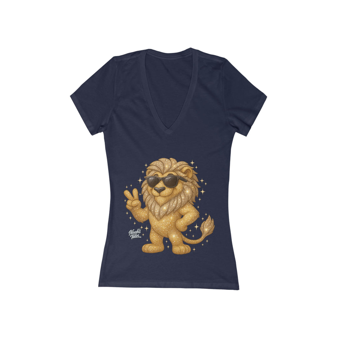 Noah’s Tales™ Cool Leo Women's V-Neck Bella T-Shirt